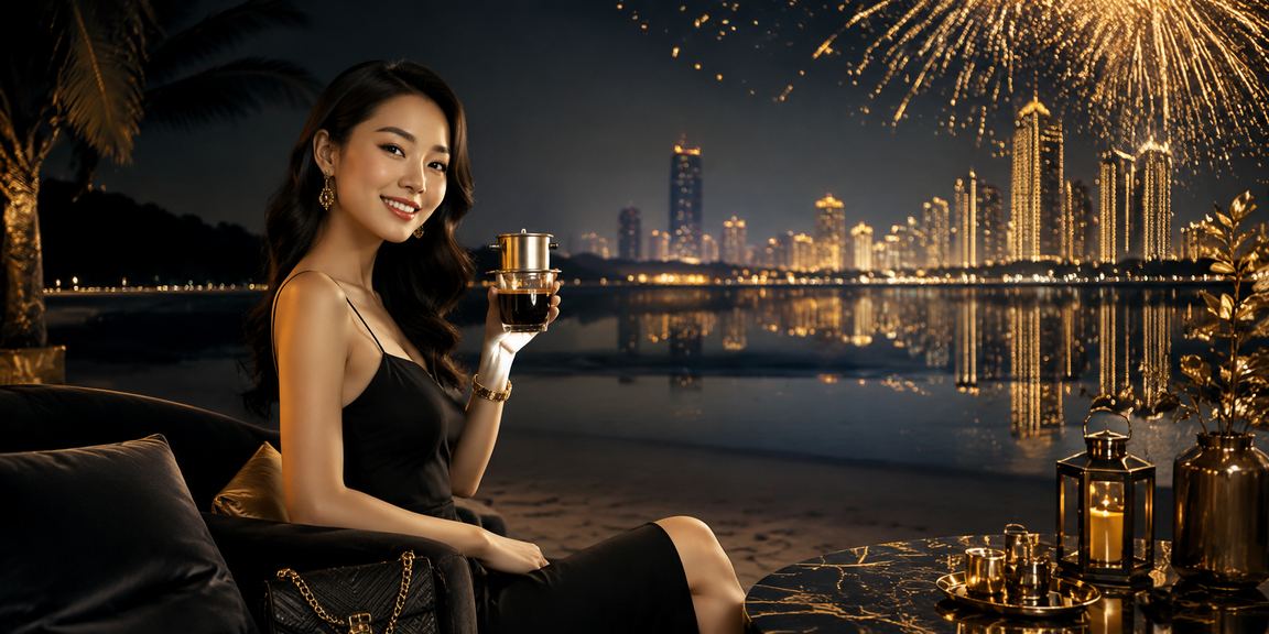 Người chơi tại Côn Đảo dùng điện thoại truy cập luky88 bên bờ biển